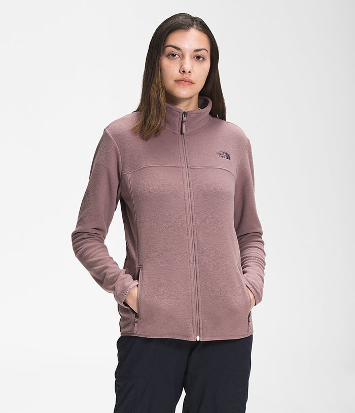 The North Face Softshell Jacket TKA Glacier Full Zip Light Purple - Womens - Thailand OXIFE-2475